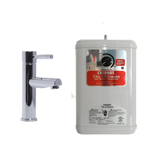 Everhot LVH-1000 Under-Sink Instant Hot Water System with Hot & Cold Faucet; Chrome